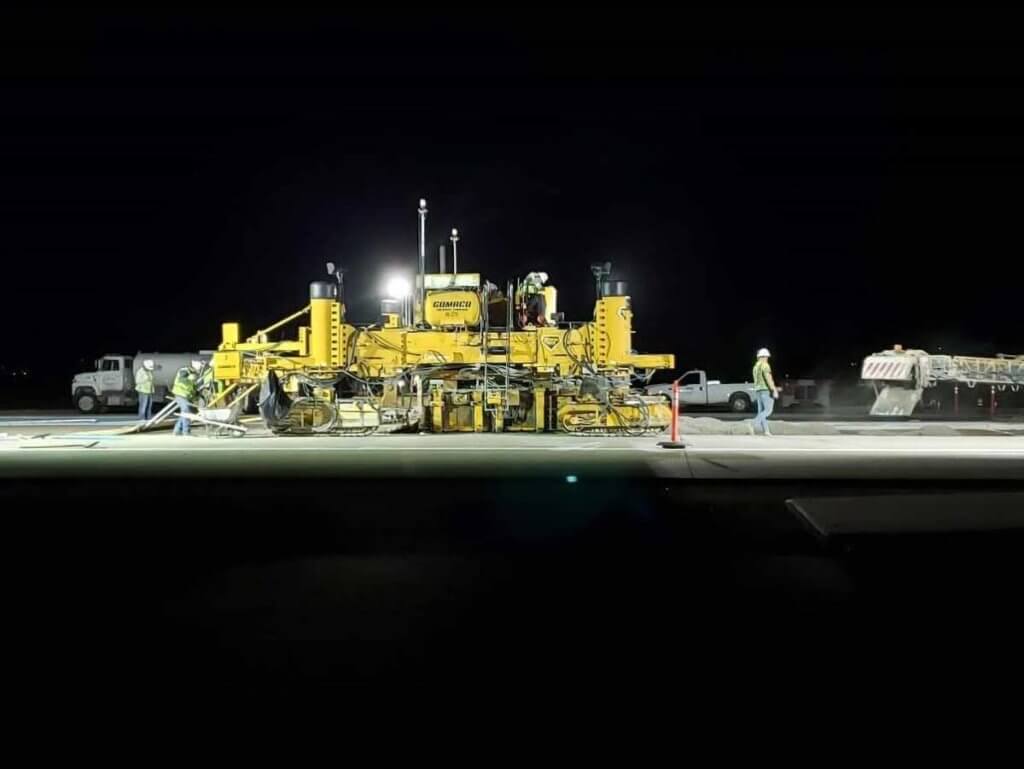 Hill Air Force Base Night Paving