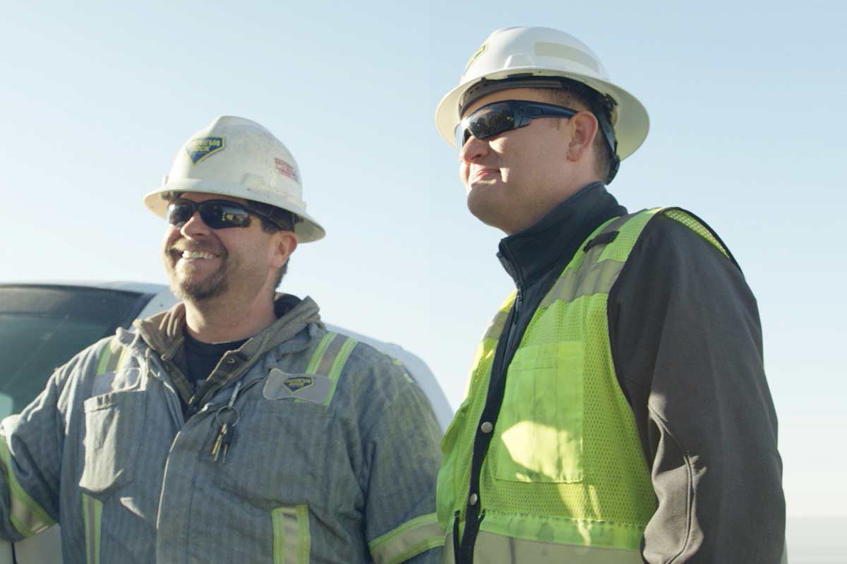 Diesel Technician and Project Foreman Planning on Project.