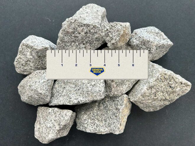 2 to 4 inch granite rock